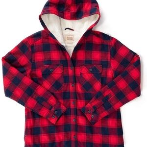 Boston Traders Women's Hooded Shirt Jacket